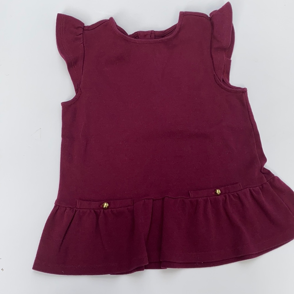 Janie & Jack peplum top girls 10